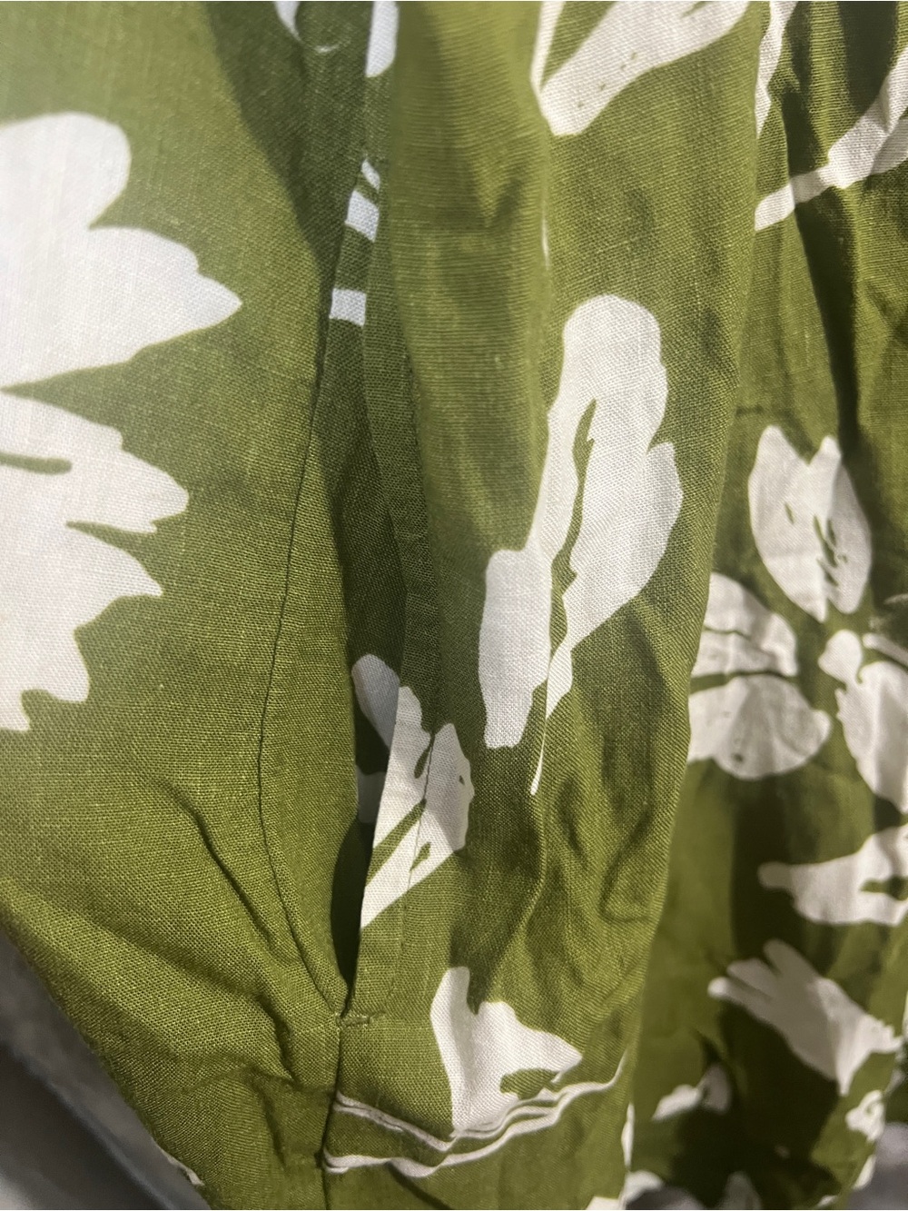 Sonoma Olive Green Sleeveless Floral Tunic - Picture 7 of 10